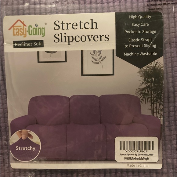 EAY GOING | Stretchy Recliner Sofa Cover Light Purple - Picture 1 of 1